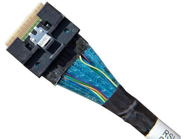 Alt view image 2 of 5 - PCIe MCIO 74Pin to Dual 38Pin Splitter Cable 80CM, x8 to 2×x4 Mini Cool Edge IO Breakout Cable, SFF-TA-1016 Internal Server Storage Splitter Wire