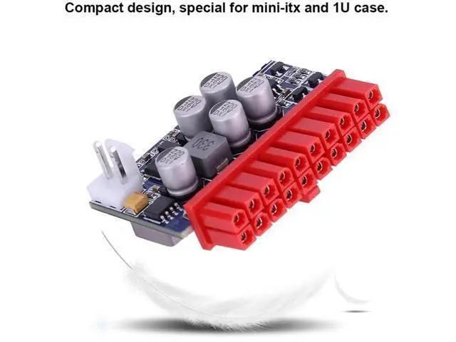 Alt view image 4 of 7 - 90W DC-ATX 12V 20Pin Power Module, DC Input ATX Power Supply for Mini PC, HTPC & POS Terminals