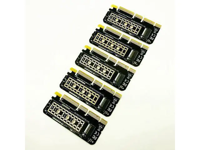 Alt view image 3 of 3 - 5PCS M.2 NVME Adapter M.2 M2 NVME PCIE to M2 Adapter PCI Express X16 X8 X4 Raiser SSD M.2 PCI-E Expansion Card for 2230-2280 SSD