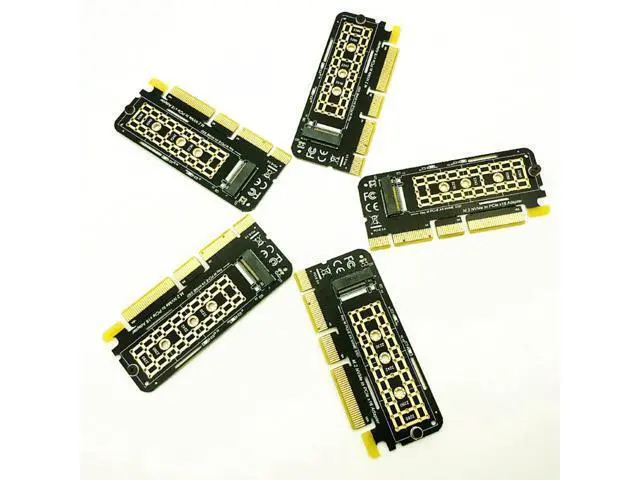 Alt view image 2 of 3 - 5PCS M.2 NVME Adapter M.2 M2 NVME PCIE to M2 Adapter PCI Express X16 X8 X4 Raiser SSD M.2 PCI-E Expansion Card for 2230-2280 SSD