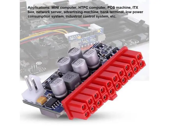 Alt view image 4 of 6 - 90W DC-ATX Power Supply Module, 12V DC Input 20Pin ATX Power Board for Mini PC, HTPC & POS Terminal Equipment