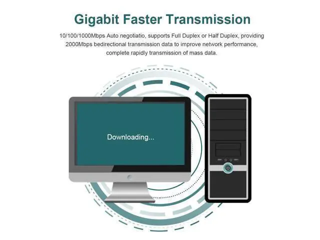 Alt view image 5 of 6 - 1.25G Gigabit Ethernet Converged Network Adapter (NIC) with Intel I350AM2 Controller - Compatible for Intel I350-T2, Dual Copper RJ45 Ports, PCI-E 2.1 X4