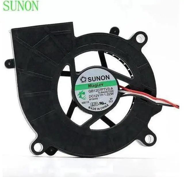 Main image of 7025 7CM 3-Wire Blower Fan 12V 1.02W, Replacement for Sunon GB1207PTV3-A Projector Cooling Fan