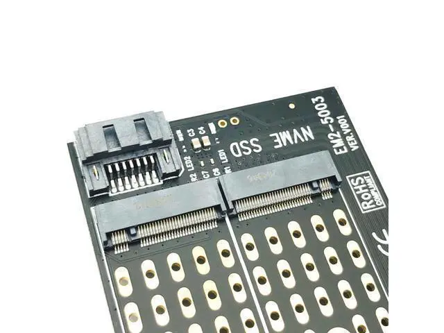 Alt view image 6 of 6 - PCI Express PCIE to M2 Adapter NVME SATA M.2 SSD PCIE Adapter NVME/SATA M2 PCI E Adapter SSD M2 to SATA PCI-E Card M Key + B Key