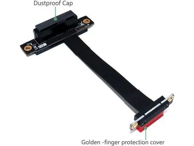Alt view image 2 of 6 - PCIe Riser Cable PCI-E 1x to 4x Flexible Extension Adapter for Graphics Card
