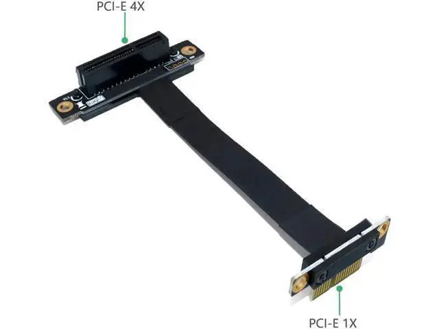 Alt view image 6 of 6 - PCIe Riser Cable PCI-E 1x to 4x Flexible Extension Adapter for Graphics Card