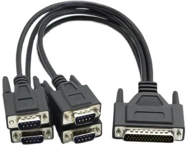 Main image of DB44 to 4×DB9 RS422 Serial Breakout Cable, PCI Card to Quad RS422/485 Adapter Wire