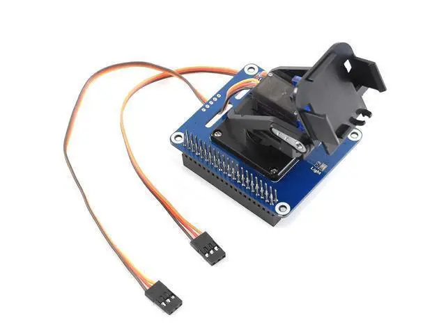 Alt view image 4 of 7 - 2-DOF Pan-Tilt HAT for Raspberry Pi Series Board Light Intensity Sensing Control Camera Movement I2C Interface