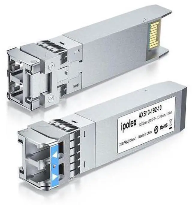 Main image of SFP+ 10GBase LR Singlemode Module, 10G SFP LC 1310nm Fiber Optic Transceiver for Cisco SFP-10G-LR, Ubiquiti UniFi UF-SM-10G, Meraki MA-SFP-10GB-LR, Netgear, Mikrotik and More, up to 10KM, 2Pack