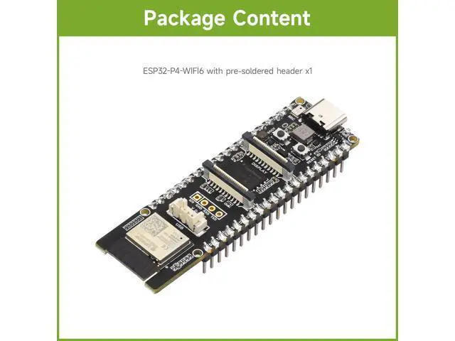 Alt view image 2 of 7 - ESP32-P4-WIFI6 High-Performance Development Board, Based On ESP32-P4 and ESP32-C6, Supports Wi-Fi 6 and Bluetooth 5/BLE, with Pre-soldered Headers
