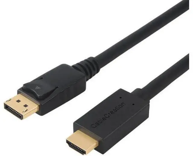 Main image of 6FT/1.8M Active DisplayPort 1.2 to HDMI Cable, Black, Support 4K@2K, 3D Audio Video & Eyefinity Multi-Screen