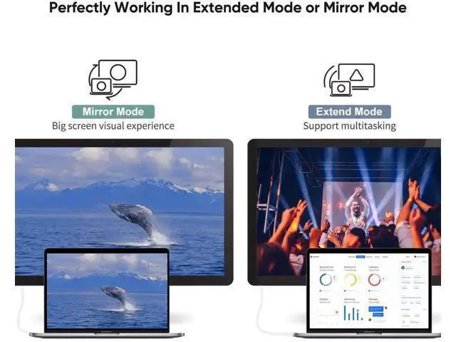 Alt view image 4 of 7 - 6FT/1.8M Active DisplayPort 1.2 to HDMI Cable, Black, Support 4K@2K, 3D Audio Video & Eyefinity Multi-Screen