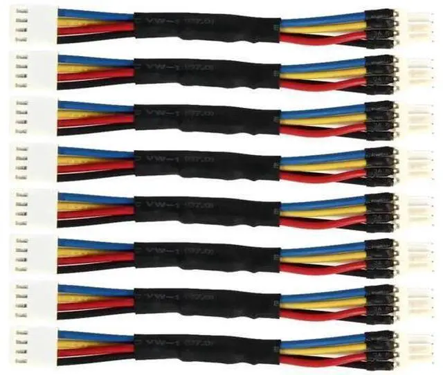 Main image of 8PCS Fan Speed Reduction Cable, 4Pin Male to Female Connector, Fan Noise Reduction Temperature Control Wire