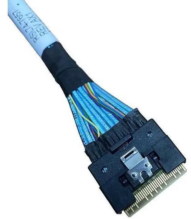 Alt view image 5 of 5 - 80cm SlimSAS Splitter Cable, SFF-8654 74Pin 8X to Dual SFF-8643 36Pin 2×4X Mini SAS HD Server Internal Storage Data Cable