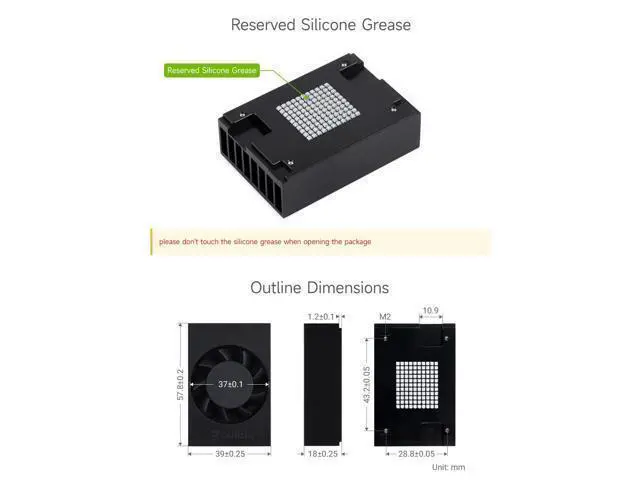 Alt view image 5 of 7 - Official Cooling Fan - Speed-Adjustable, Compatible with Jetson Orin Nano and Orin NX