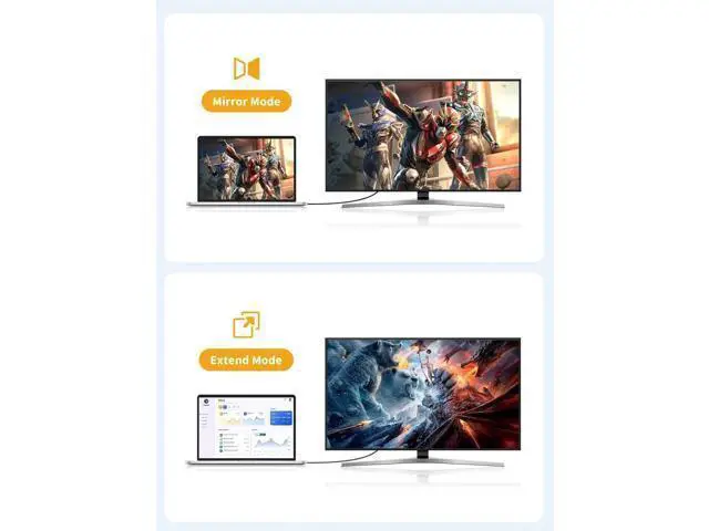 Alt view image 7 of 7 - 8FT Active Unidirectional DP 1.4 to HDMI Cable, Support 4K@60Hz 2K@144Hz 1080P@144Hz for Monitor