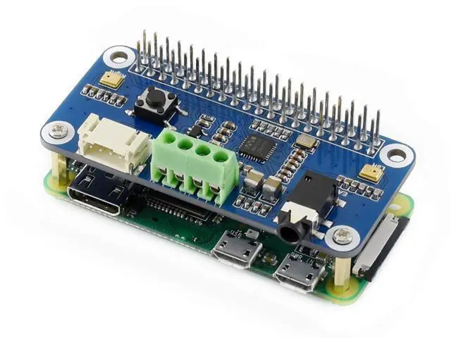 Alt view image 7 of 7 - WM8960 Hi-Fi Sound Card HAT Stereo CODEC Playing and Recording I2S Interface for Raspberry Pi Zero/Zero W/Zero WH/2B/3B/3B+