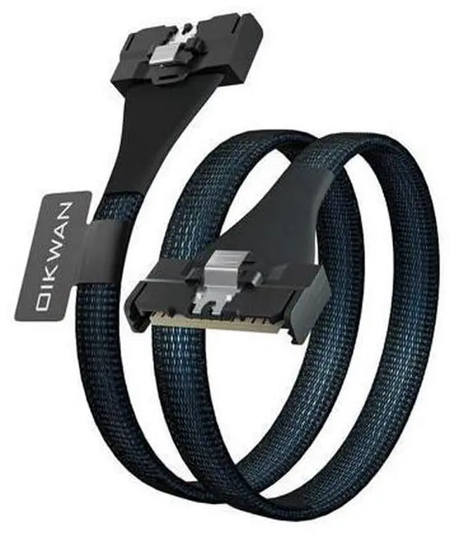 Main image of MCIO PCIE 5.0 74Pin Male SlimSAS 8i to MCIO 8i Mini Cool Edge IO High-Speed Extender Cable