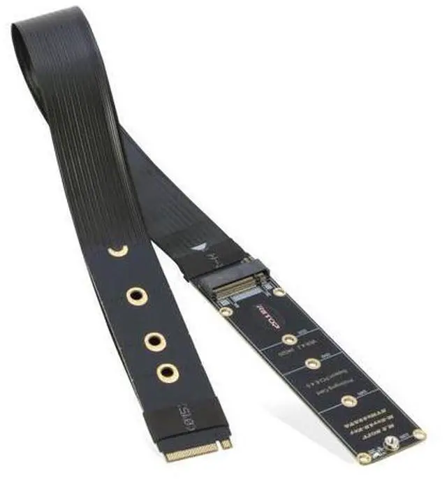 Main image of M.2 NVMe Extension Cable, NVMe Extender for Both M Key and B+M Key SSD in Size 2280/2260/2242/2230 Support PCIe 4.0 and SATA 6Gbps(1FT)