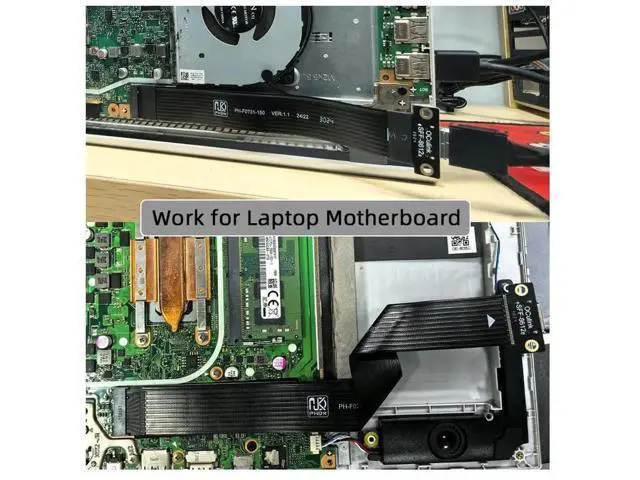 Alt view image 3 of 7 - 15cm PCIe 4.0 M.2 M-Key to OCuLink SFF-8611/SFF-8612 Host Cable, 2280 NGFF Adapter Wire for NVMe U.2 SSD & External eGPU