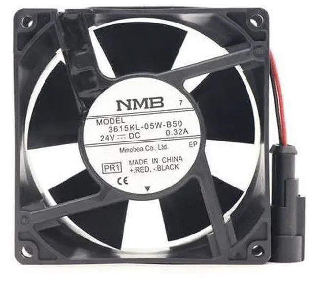 Main image of 92x92x38mm Replacement Cooling Fan, DC24V 0.32A 2 Wires Ball Bearing Fan Compatible with NMB 3615KL-05W-B50 for ABB Inverter, Industrial Cabinet, Server Power Supply Cooling