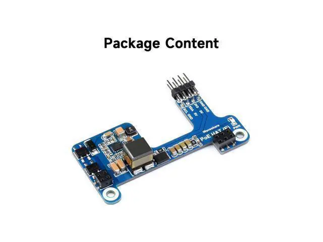 Alt view image 2 of 7 - PoE HAT (E) Compatible with Raspberry Pi 3B+/4B 802.3af-Compliant, Fully Isolated Switched-Mode Power Supply (SMPS)