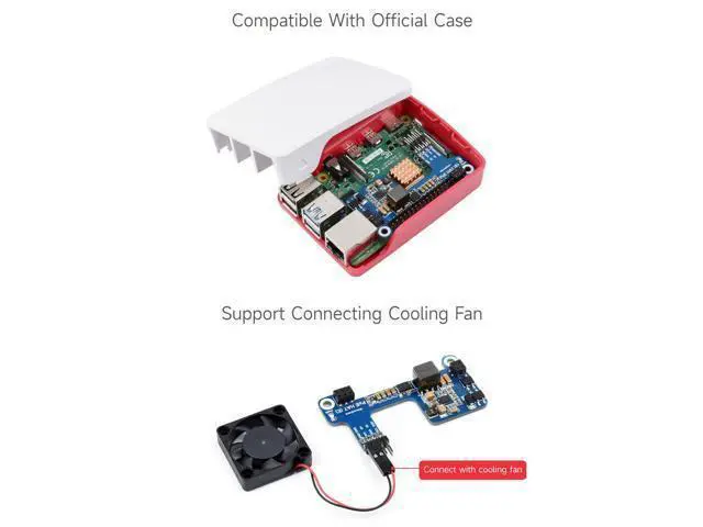 Alt view image 5 of 7 - PoE HAT (E) Compatible with Raspberry Pi 3B+/4B 802.3af-Compliant, Fully Isolated Switched-Mode Power Supply (SMPS)