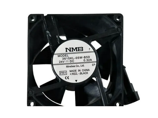 Alt view image 6 of 6 - 92x92x38mm Replacement Cooling Fan, DC24V 0.32A 2 Wires Ball Bearing Fan Compatible with NMB 3615KL-05W-B50 for ABB Inverter, Industrial Cabinet, Server Power Supply Cooling