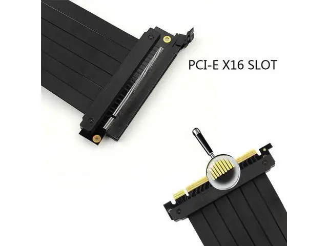 Alt view image 2 of 3 - 20cm 180-Degree Flexible PCI-E 4.0 High Speed GPU Riser Extension Cable
