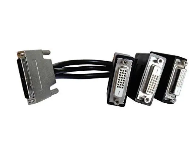 Alt view image 2 of 4 - VHDCI Breakout Cable&Adapter-VHDCI(SCSI 68Pin) M to 3-Port DVI-D(24+1) F Splitter Breakout Cable for NVIDIA and VisionTek Graphics Cards