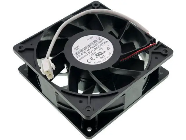Alt view image 4 of 7 - 120x120x38mm DC24V 2.40A Cooling Fan for PFB1224UHEC8X PN-406345 Rev06, 5500RPM High Airflow Industrial Fan