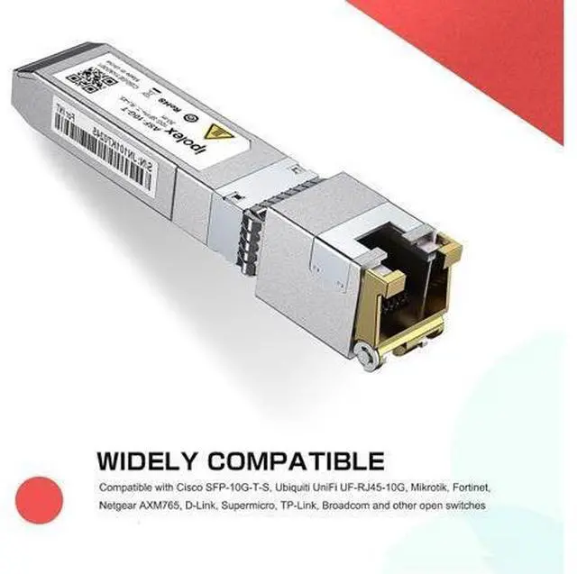 Alt view image 2 of 6 - 10G SFP+ to RJ45 Transceiver, 10GBase-T Copper SFP+ Module, 10Gb Ethernet Adapter for Cisco SFP-10G-T, Ubiquiti UniFi UACC-CM-RJ45-MG, Netgear, TP-Link, Synology and More