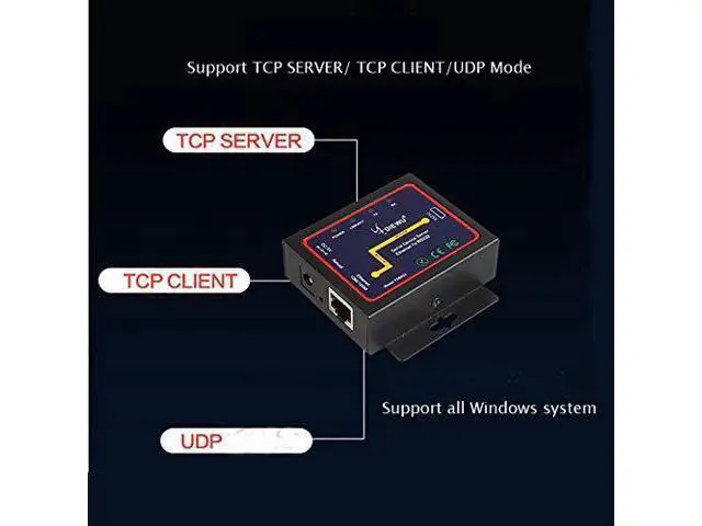 Alt view image 6 of 7 - Serial Device Server DB9 RJ45 to RS232 Ethernet to RS232 TCP/IP Server Module Communication Converter
