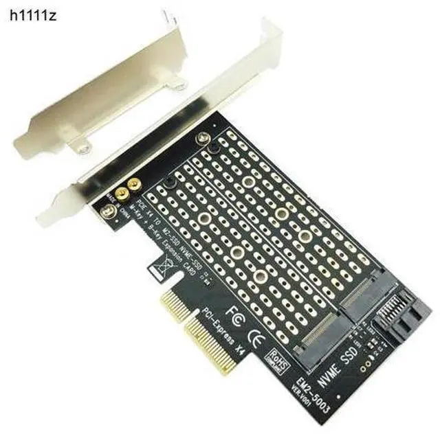 Main image of PCI Express PCIE to M2 Adapter NVME SATA M.2 SSD PCIE Adapter NVME/SATA M2 PCI E Adapter SSD M2 to SATA PCI-E Card M Key + B Key