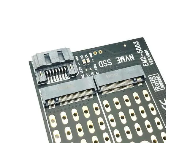 Alt view image 6 of 6 - PCI Express PCIE to M2 Adapter NVME SATA M.2 SSD PCIE Adapter NVME/SATA M2 PCI E Adapter SSD M2 to SATA PCI-E Card M Key + B Key