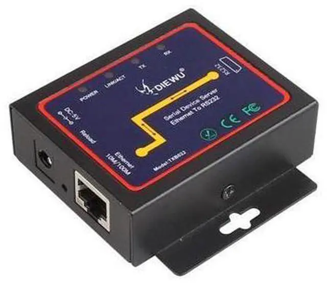 Main image of Serial Device Server DB9 RJ45 to RS232 Ethernet to RS232 TCP/IP Server Module Communication Converter