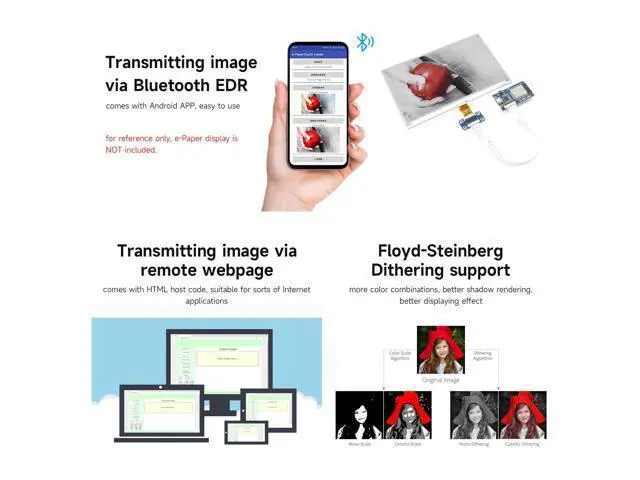 Alt view image 5 of 6 - Universal e-Paper Driver Board with WiFi/Bluetoth SoC ESP32 onboard Support Various SPI e-Paper Raw Panels
