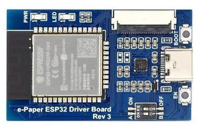 Main image of Universal e-Paper Driver Board with WiFi/Bluetoth SoC ESP32 onboard Support Various SPI e-Paper Raw Panels