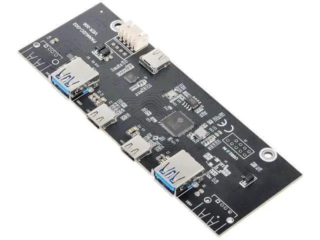 Alt view image 5 of 7 - 5.25 Inch Optical Drive Bay Front Panel Hub, 4-Port USB 3.0 Type-A & USB-C Motherboard Expansion Adapter for Desktop PC Chassis