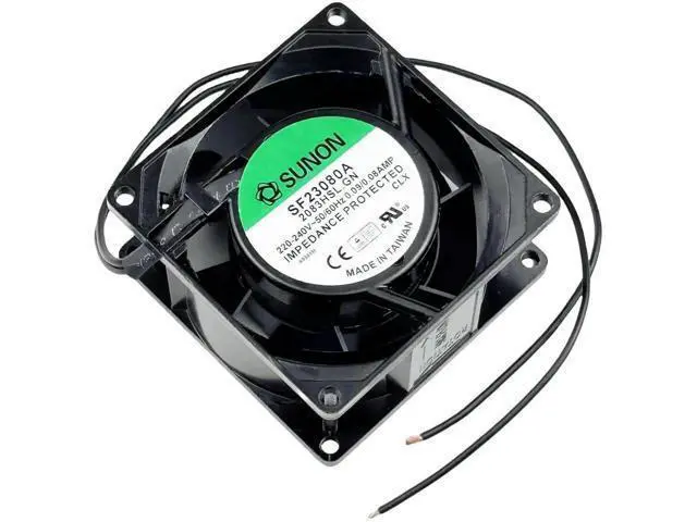 Alt view image 4 of 6 - SUNON SF23080A-2083HBL.GN 8038 Cabinet Cooling Fan, 220-240V 50/60Hz 0.08/0.09A 2850RPM Axial Fan