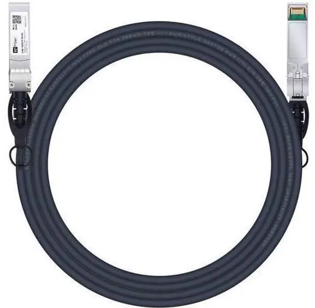 Main image of H!Fiber SFP+ Cable, 10G SFP+ DAC, 4M(13.12ft), Passive Direct Attach Copper Twinax Cable for Cisco SFP-H10GB-CU4M, Ubiquiti UniFi UC-DAC-SFP+, Meraki, Mikrotik, Intel, Fortinet, Netgear and More