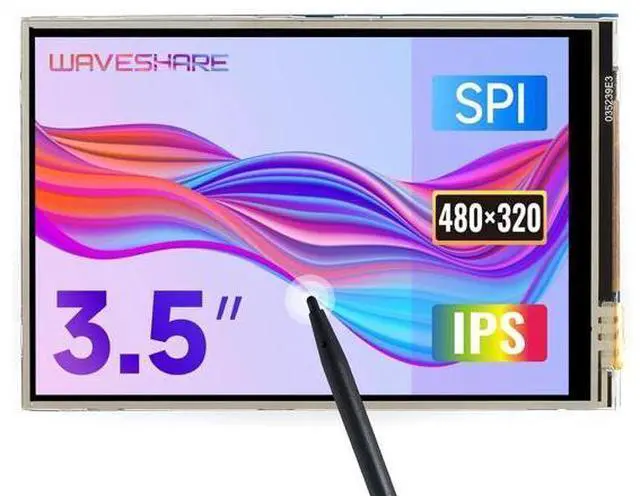 Main image of 3.5inch Touch Screen, Compatible with Raspberry Pi 5/4B/3B/Zero/Zero W/Zero 2W/Pico/Pico W/Pico WH, TFT LCD, 480x320