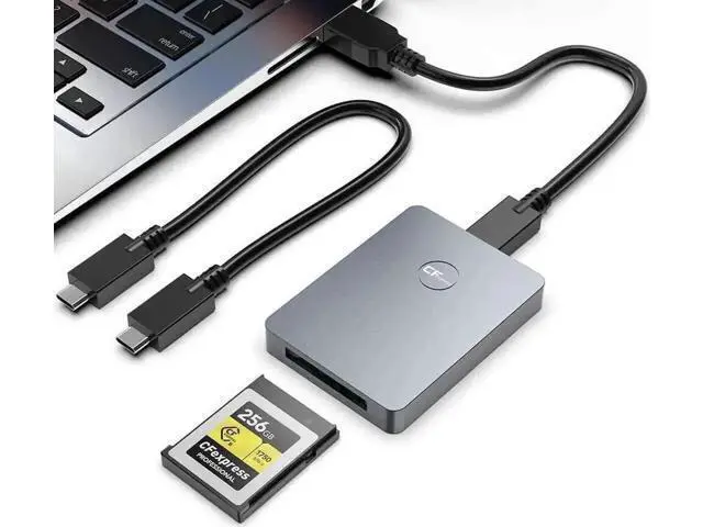 Main image of CFexpress Type B Card Reader, 10Gbps USB3.1 Gen2 USB C to USB C/USB A Memory Card Reader Adapter, Plug & Play for Windows Mac Linux Android Devices