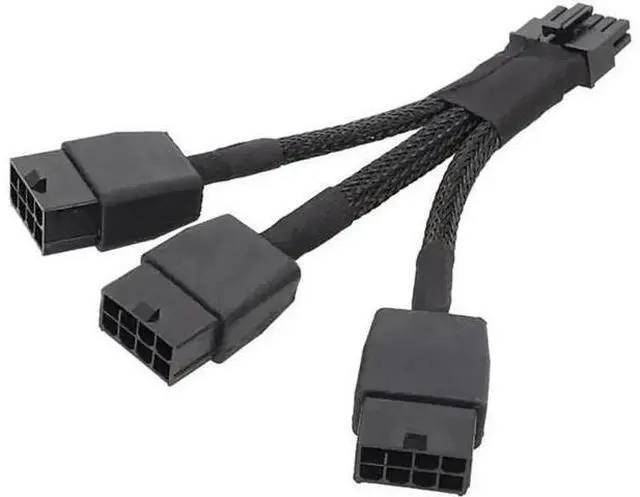 Main image of 12VHPWR 12Pin to 3×8Pin PCIe GPU Power Adapter Cable Compatible with NVIDIA RTX 3060Ti/3070/3080/3090 Ampere Series