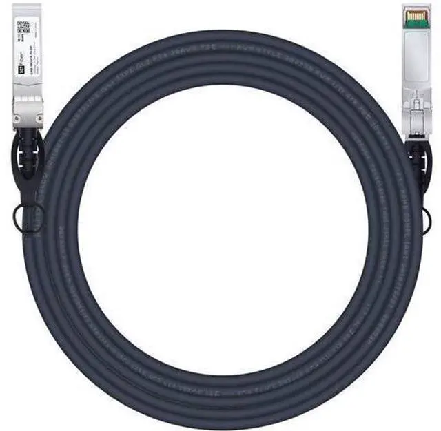 Main image of H!Fiber.com 10G SFP+ DAC Cable, 5m 10GBASE-CU Passive Twinax Cable for Cisco SFP-H10GB-CU5M, Ubiquiti UniFi UC-DAC-SFP+, Meraki, Mikrotik, Intel, Fortinet, Netgear