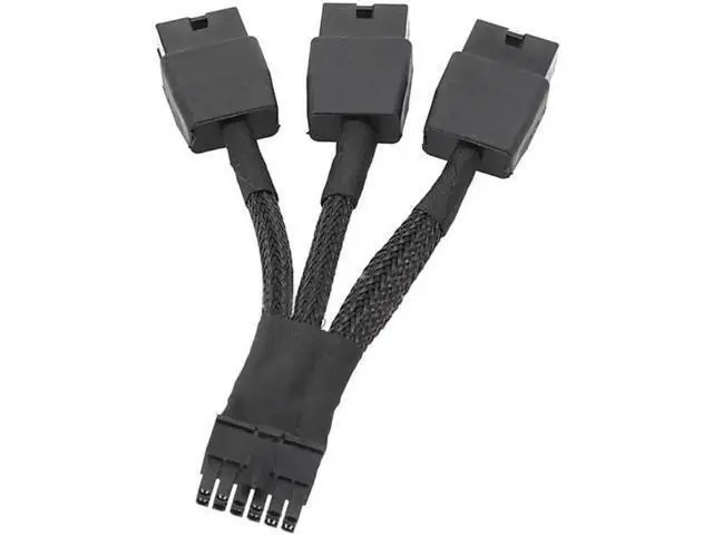 Alt view image 4 of 6 - 12VHPWR 12Pin to 3×8Pin PCIe GPU Power Adapter Cable Compatible with NVIDIA RTX 3060Ti/3070/3080/3090 Ampere Series