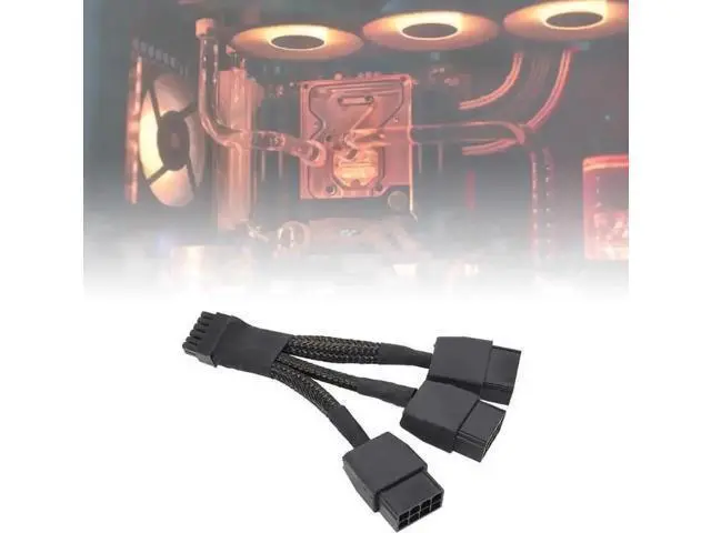 Alt view image 6 of 6 - 12VHPWR 12Pin to 3×8Pin PCIe GPU Power Adapter Cable Compatible with NVIDIA RTX 3060Ti/3070/3080/3090 Ampere Series