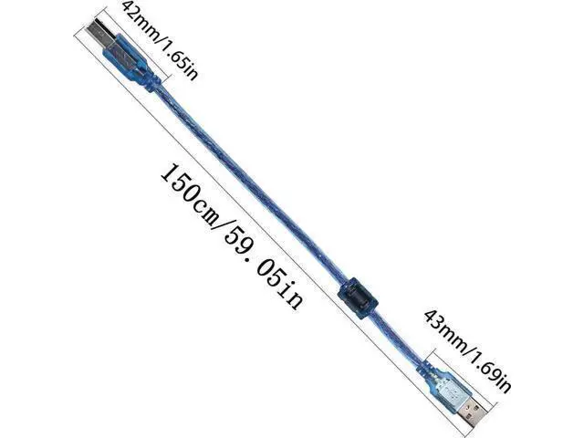 Alt view image 2 of 7 - 2-Port USB 2.0 Printer Sharing Switch, USB Device Port Splitter for 2 Computers Share One Peripheral, Comes with 2PCS USB 2.0 Male Cables