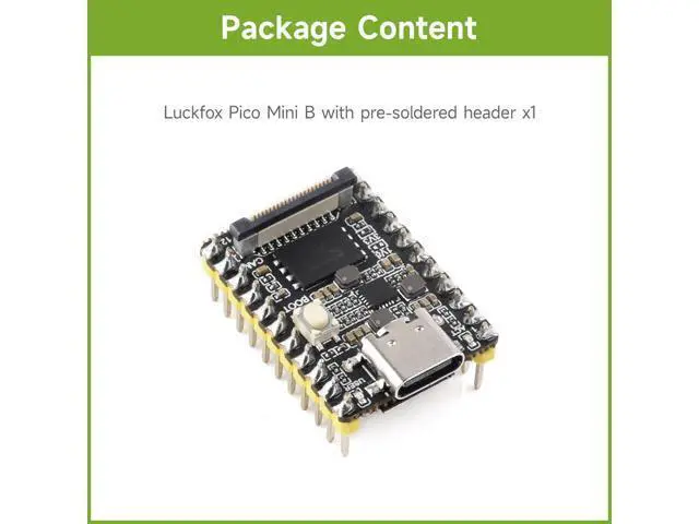 Alt view image 2 of 7 - Luckfox Pico Mini RV1103 Linux Micro Development Board, Integrates ARM Cortex-A7/RISC-V MCU/NPU/ISP Processors with Flash, with Pre-soldered Header