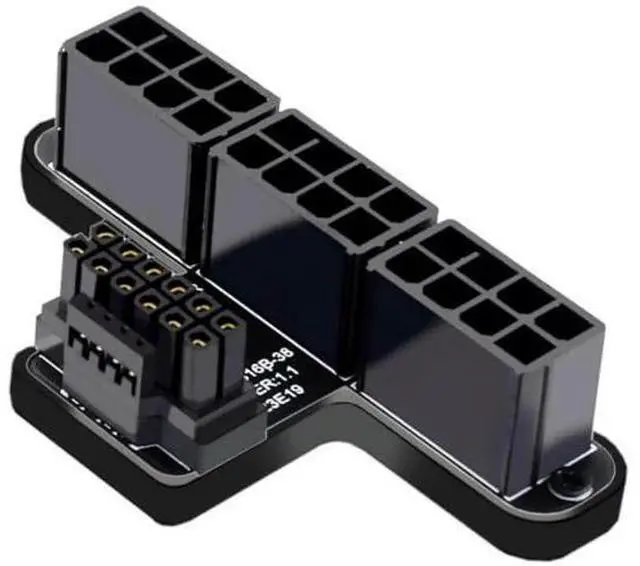 Main image of 90° Up-Angled 12VHPWR 16Pin to Triple ATX 8Pin Power Adapter | ATX3.0 PCIe5.0 for RTX 4080/5090Ti